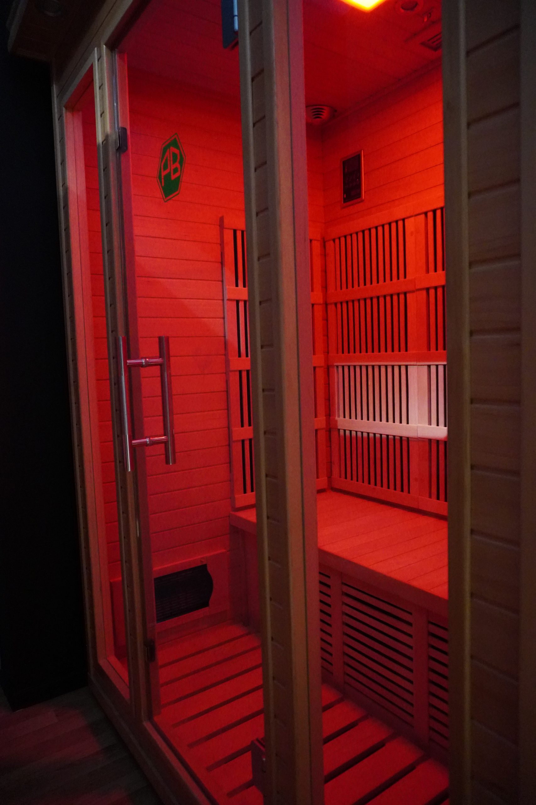 Far-infrared sauna at Performance Base